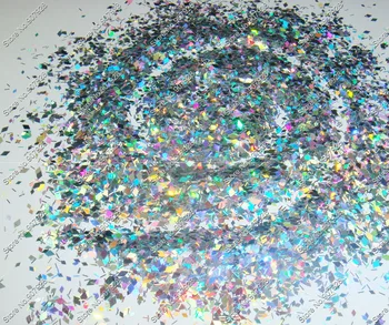50g Holografinis Miltelių, pigmentų Derinys Deimantų ir Juostelės nagų blizgučiai Tirpiklis Atsparus už Nagų lako&Gelio Akrilo Nagų sudaro