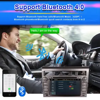 6.95 Colių Android 7.1/8.0 Octa Core 4GB RAM Automobilį Auto Radijas Stereo GPS Navigacija Kia Opirus 2007 - CD DVD Multimedijos Grotuvas