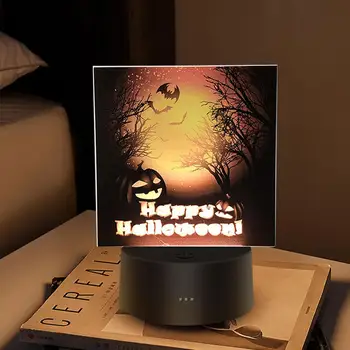 Akrilo Ragana Lempa LED Nakties Šviesos Helovinas Moliūgų Dekoro Naktį Šviesos Naktį Šviesa, Romantiška Dovana Dekoratyvinis