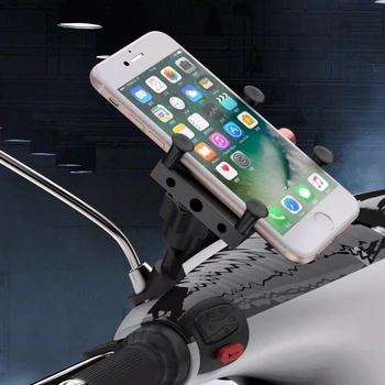 Aliuminio Lydinys Dviračių Telefono Turėtojas iPhoneX XR XS 8 7 6s Paramos Telefonu Moto Savininkas Motociklo Rankenos Laikiklis galinio vaizdo