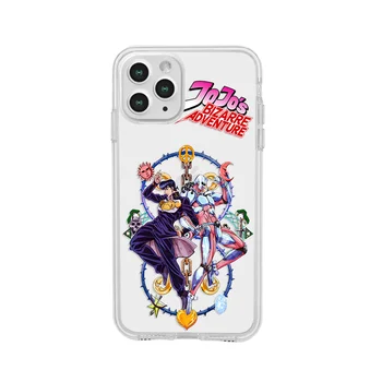 Anime jojo ' s bizarre adventure telefono dėklas skirtas iphone 12 pro max 6 7 8 plius 11 pro max xr xs max x aišku, minkštas Padengti silicio dioksido