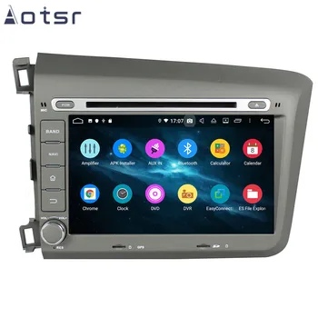 AOTSR Android 9.0 DSP IPS GPS Navigacijos Carplay Automobilių DVD Honda Civic (2012-M.) Radijo Multimedijos Grotuvas Centrinis kontrolės Wifi