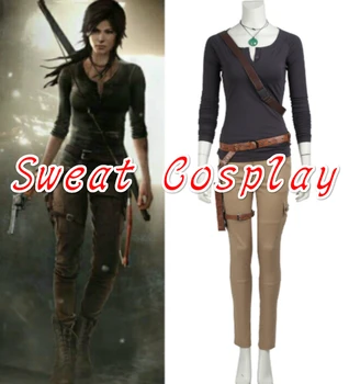 Aukštos Kokybės Lara Croft Kostiumas Tomb Raider Lara Croft Kostiumas Helovinas Kalėdų Žaidimas Cosplay Suaugusių Moterų Cosplay Kostiumas