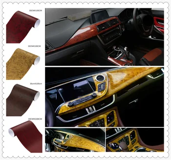 Automobilio salono kino medienos tekstūros popieriaus spalva ryškiai paviršiaus konsolės BMW X7 X1 M760Li 740Le iX3 i3s i3 635d 120d 120i