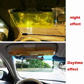 Automobilio Saulės Skydelis 2 in 1 Apakinti Akiniai Dieną Naktinio Matymo Saulės Anti-UV Blokas, Skydelis Anti-Akinti skėtį nuo saulės Vairuotojo Veidrodis Aiškus Vaizdas