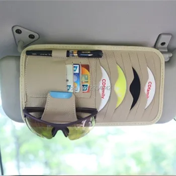 Automobilių priedai CD aplanką automobilių skydelis DVD disko kortelės pjovimo maišelį automobilių optikos dėl Jeep wrangler jk cherokee kompasas renegade striukė