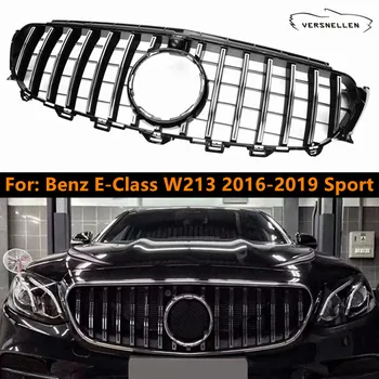 Automobilių Priekiniai Lenktynių Grilis Mercedes Benz E Klasės W213 VTR GT Grotelės E200 E300 E320 2016 2017 2018 2019 Sporto Grotelių Akučių