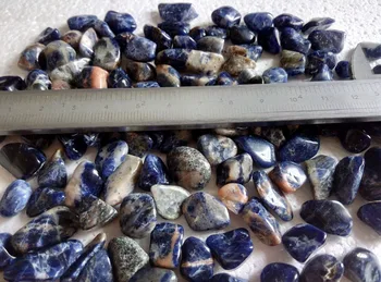 Blue & White Sodalite ritosi 1/4 lb birių akmenų kvarcas