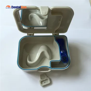 CE/ISO/FDA Dantų Laikiklis Dėžutė su Veidrodžiu ir Teptuku/DB11 dantų Protezų Dėžutę