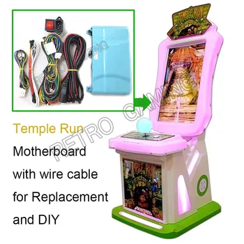 Didmeninė 20 rinkinių Temple Run PCB plokštę su laidais kabelis ir maitinimo jungiklis, kištukinis lizdas, skirtas arcade Imituojamos važiavimo vaizdo žaidimas