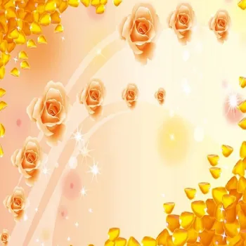Dropship Colomac Aukso Tapetai Fantasy Golden Rose 3d Reljefiniai Tapetai Tėtis Peint Freskos Sienos Dokumentų Kambarį Namų Dekoro