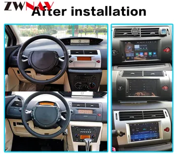 Dėl Citroen C4 Quatre Triumfas automobilių GPS Radijo Jutiklinis Ekranas GPS Radijas stereo galvos vienetas PX6 4+64G Android 10.0 Automobilio multimedia Player