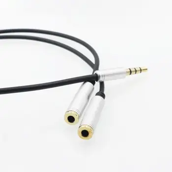 Eighfitech Eighfitech 3.5 mm Vieną arba Dvi Ausinės Bendrinimo Pora Audio Line Aukštos Elastinga Aliuminio Lydinio Garso Kabelis Platintojas