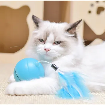 Funny Cat Kamuolys Kačių Žaislai Interaktyvus Automatinė Funny Cat Lazerių Kamuolys Apmokestinamos su USB Katė Žaislas Kamuolys LED Geležinkelių 