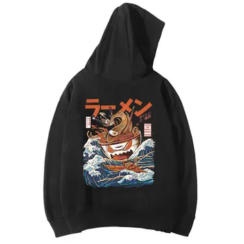 Harajuku Labai Ramen off vyrų hoodies Japonijos Vilnos Hoodies Palaidinukė Hip-Hop Streetwear Hoodie lašas laivybos vyrų drabužiai