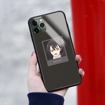 #Hasuki Komai anime stiklo telefono dėklas skirtas iPhone 6 6s 7 8 x xr xs 11 pro max 