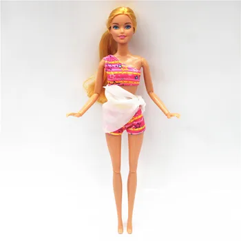 Havajai maudymosi Kostiumėliai, Drabužiai Bikini Komplektai Rinkinys Barbie CD FR Kurhn Derliaus BJD Doll Priedai Vaidmuo Namas Padažu