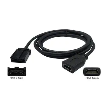 HDMI, E Tipo, Kad ESU HDMI Kabelis HD Vaizdo Kabelio Tipas E Micro HDMI Lizdas Moterų Automobilių Skaitmeninės TV HD Ekranas, GPS Video Grotuvas