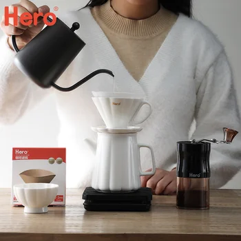 Herojus kavinukas lauke namų kavinukas vertus puodą nustatyti filtro tipas buitinių kavos dovanų dėžutėje