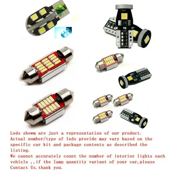 Interjero Paketas Komplektas SEAT CORDOBA (6L2) 10pc LED Žibintai įkrovos skaityti daiktadėžė licencijos plokštės lempos lemputes Hi-Q