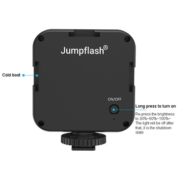Jumpflash 6500K LED Vaizdo Šviesos, su Šaltu Batų Mobiliojo Telefono Kamera Universalus Įkrovimo Mini Užpildykite Šviesa
