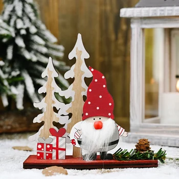 Kalėdų Dekoracijas Sumedėjusių Pinecone Double Tree / Kalendorius / Ilgas Lenktas Skrybėlę Vyras Ornamentu Darbalaukio Namų Puošybai