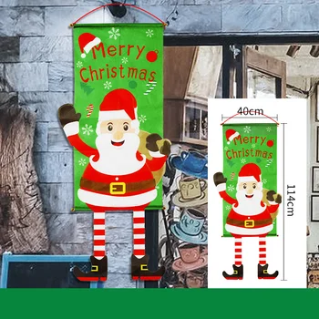 Kalėdų Kabinti Vėliavas Kalėdų Namų Durų Papuošalai, Papuošalai 2020 Gimdymo Kabantys Papuošalai Kalėdų Priebučio Duris Reklama