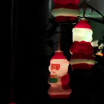 Kalėdų Santa LED Saulės energija Varomas Žibintai Mobiliojo Vėjo Varpelių Vandeniui Lauko Saulės Šviesos Sodas, Veja, Terasa