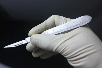 Korėjos Veikimo ašmenys dvigubą vokų plastinės Nr. 11 super aštrių ašmenų Medicinos peilis 3-Iasis su padidinimo dirbti su liniuote