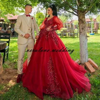 Kuklus Kosovo Albanų Caftan Vakaro Suknelės 2021 Aplikacijos Chalatas De Soirée De Mariage Indija, Saudo Arabija Prom Šalies Chalatai