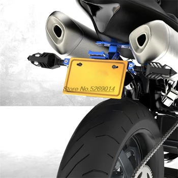 LED CNC Aliuminio Motociklo Licencija, Registracijos numerio Laikiklio dangtelį Gs Bmw Motociklo Harley Riebalų Berniukas Honda Cbr 954 Rr Gsx