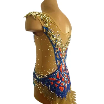 LIUHUO Naujo Dizaino Ritmo triko Mergaičių Gimnastikos kietas baleto triko bamblys merginos Čiuožimo suknelė