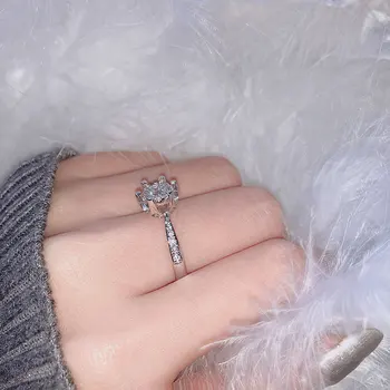 Mados Sužadėtuvių Žiedas Crystal Elegantiškas Temperamentas Romantiška Dovana Moterims