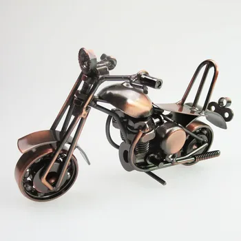 Mažas Geležies Motociklo Modelis Diecast Metal Motociklo Amatų, Apdailos Žaislas Gimtadienio Dovana Automobiliai De Juguete Speedwheels 15x6x7.5cm