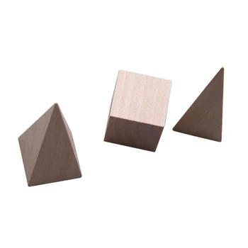 Mediniai Montessori Paslaptis Maišelį Geometrijos Blokai Nustatyti Švietimo Pažinimo Žaislai