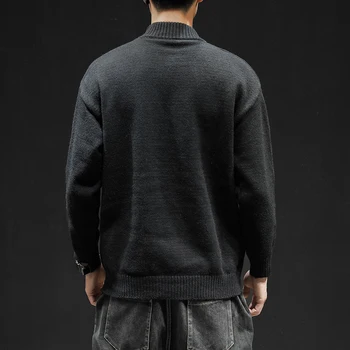 Megztinis Vyrams Streetwear Mados Kietas Megztinis Vyrams Trikotažas Marškinėliai Traukti Homme 2020 M. Rudens Žiemos Medvilnės Megztiniai
