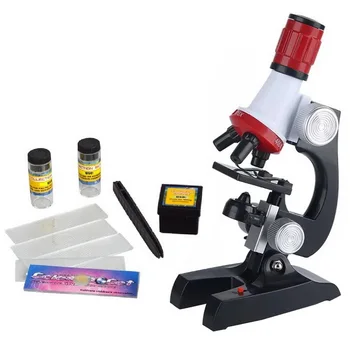 Mikroskopo Komplektas Lab LED 100X-400X-1200X Namo Mokykla, Mokslas, Švietimo Žaislas Dovana Rafinuotas Biologinis Mikroskopas Vaikams, Vaikui, Naujas