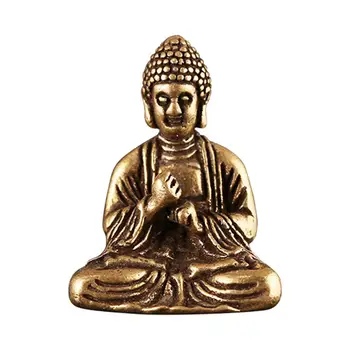 Mini Žalvario Budos Statula Buddha Sakyamuni Budos Statula Lentelė Deak Automobilių Ornamentu Namų Puošybai Biuro Stalas Dekoratyvinis Žaislą Dovanų