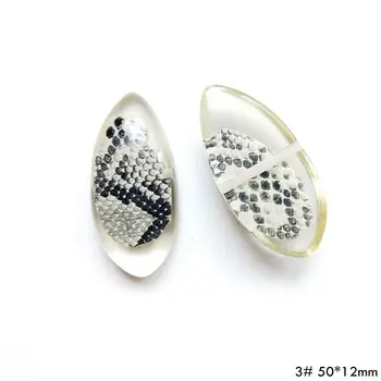 Minimalistinio dervos snakeskin pattern marmuro imitacija agato auskarai priedai 