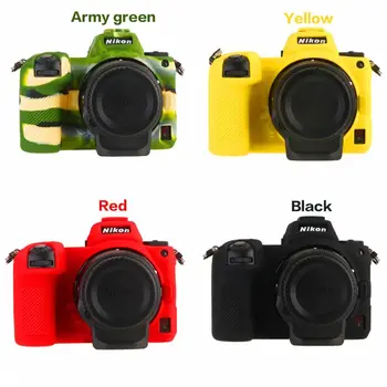Minkštas Silikoninis Kameros Apsauginis Dangtelis Atveju Raštas Rėmo Odos Nikon Z6 Z7 Fotoaparato Priedai
