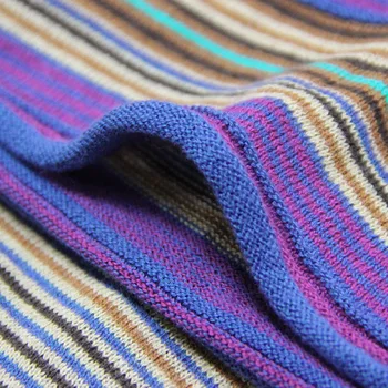Moterų Naujas Dryžuotas Trikotažas Retro Medvilnės, Kanapių Long Sleeve T Megztinis Apačioje Megztinis
