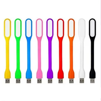 Mutis-spalvos Mini Led USB Naktinis Apšvietimas, Lankstūs Knygos Lempa Nešiojamas Žibintuvėlis Apšvietimo Galia Banko Telefoną, Nešiojamąjį kompiuterį