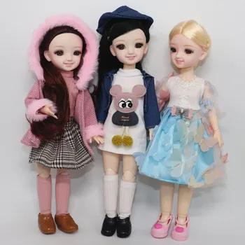Nauja 30cm Lėlės Drabužiai Nustatyti 1/6 BJD Doll Drabužių Mados Princesė Nustatyti Lėlės Priedai Mergina 