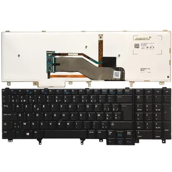 NAUJAS Belgija Nešiojamojo kompiuterio Klaviatūra DELL E6520 Teclado E6530 E6540 E5520 E5520M E5530 juodas su foninio Apšvietimo klaviatūra