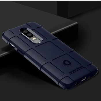 Naujas Mados Dizaino Minkštas Silikoninis Smūgio Absorbcija, neslidžia Apsaugos Telefoną Atveju OnePlus 6 & 6T 1+6t Aukštos Kokybės Galinį Dangtelį