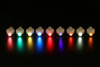 Nemokamas Pristatymas 100vnt/pak REPLACEBLE FLORALYTE DAUGKARTINIO naudojimo dekoro AKCENTAI/ Skylantern parper žibintų led Žibintai (RGB-SPALVŲ)