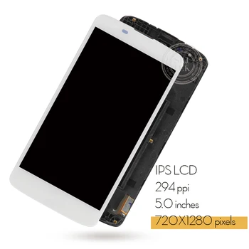 Originalą LG K8 2016 Versija LCD Jutiklinis Ekranas su Rėmu 2016 Versija LG K8 Ekranas skaitmeninis keitiklis Asamblėjos atsarginės Dalys