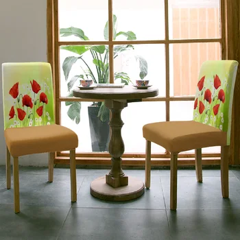Pavasario Gėlės Modelis, Biuro Kėdė Padengti Spandex Kėdė Padengti Elastinga Spausdinimo Home Hotel Vestuvių Valgomojo Kėdės Apima