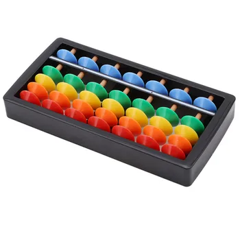 Plastikiniai Abacus Aritmetinis 7 Skaitmenų Vaikams, Matematikos Skaičiavimo Priemones, Kinijos Abacus Žaislai Abacus Švietimo mažo Dydžio 1x6cm