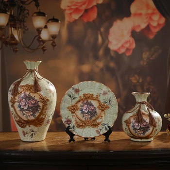 Prabanga Europos stilius, apdaila, apdailos, Namų Dekoravimo trijų dalių keramikos amatai apdaila mados dovana kambarys